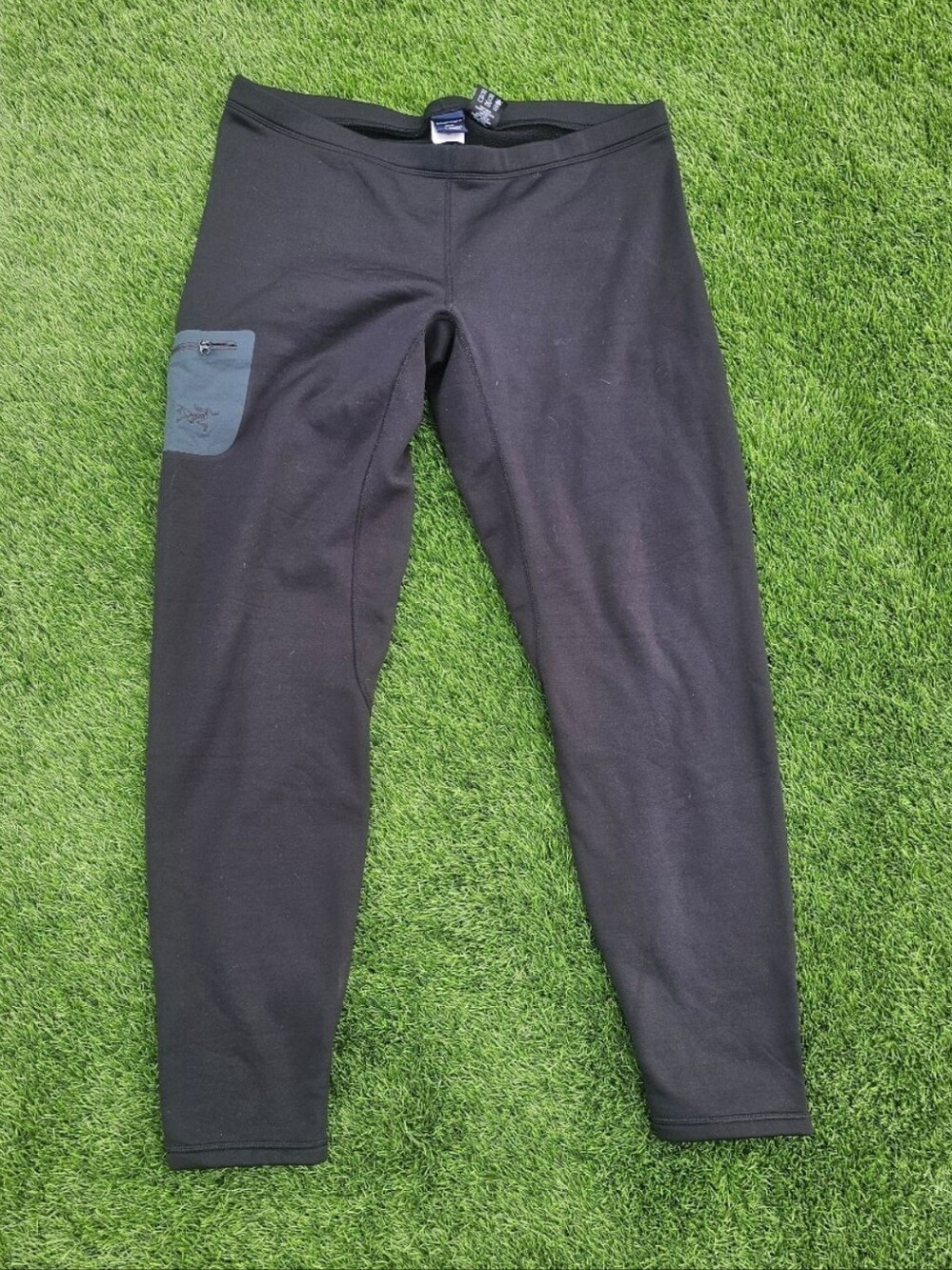 Arc'teryx Men's Black XL Regular Leggings Pull-On Pockets 39 in Waist